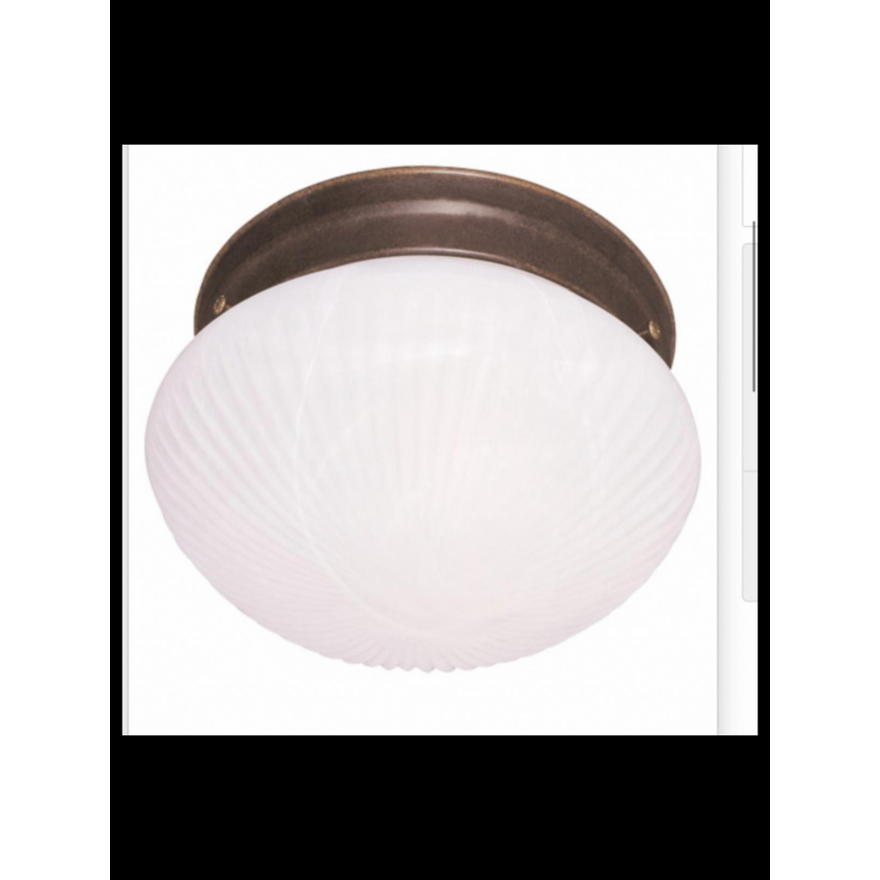 Savory House Lighting Flush Mount BrownStone Finish (9'' x 9'' x 5.88'')
