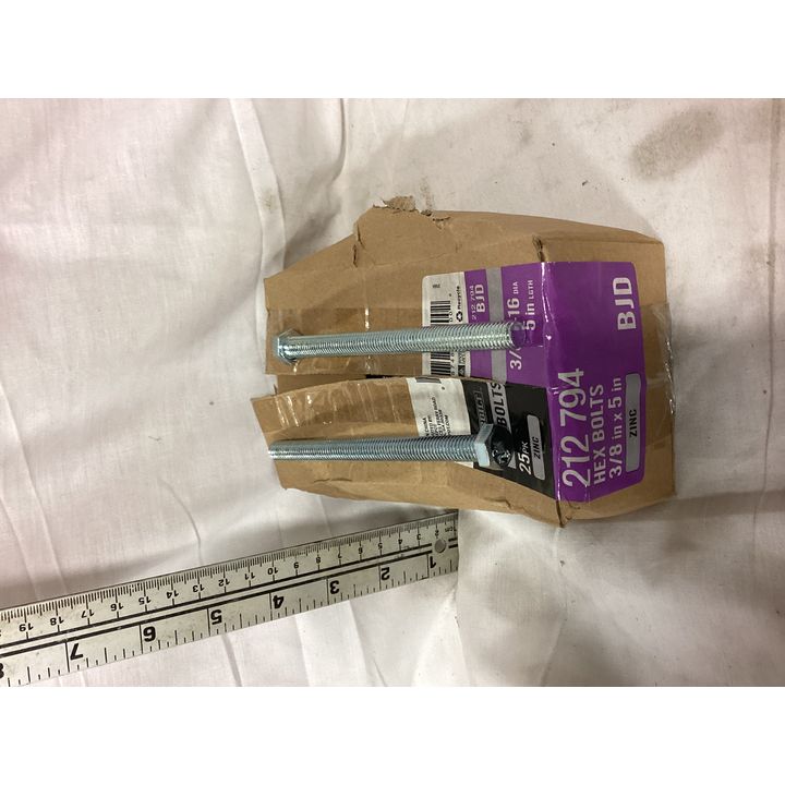 Everbilt 3/8''-16DIa. 5'' Lgth Hex Bolts- 25pk