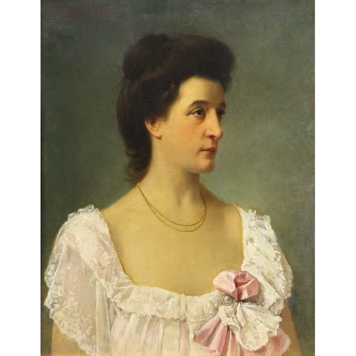 Painting, Friedrich Karl Steinhardt, Portrait of a Lady, 1903
