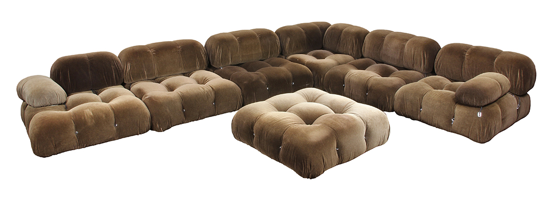 Mario Bellini for B&B Italia Camaleonda seven piece modular sofa