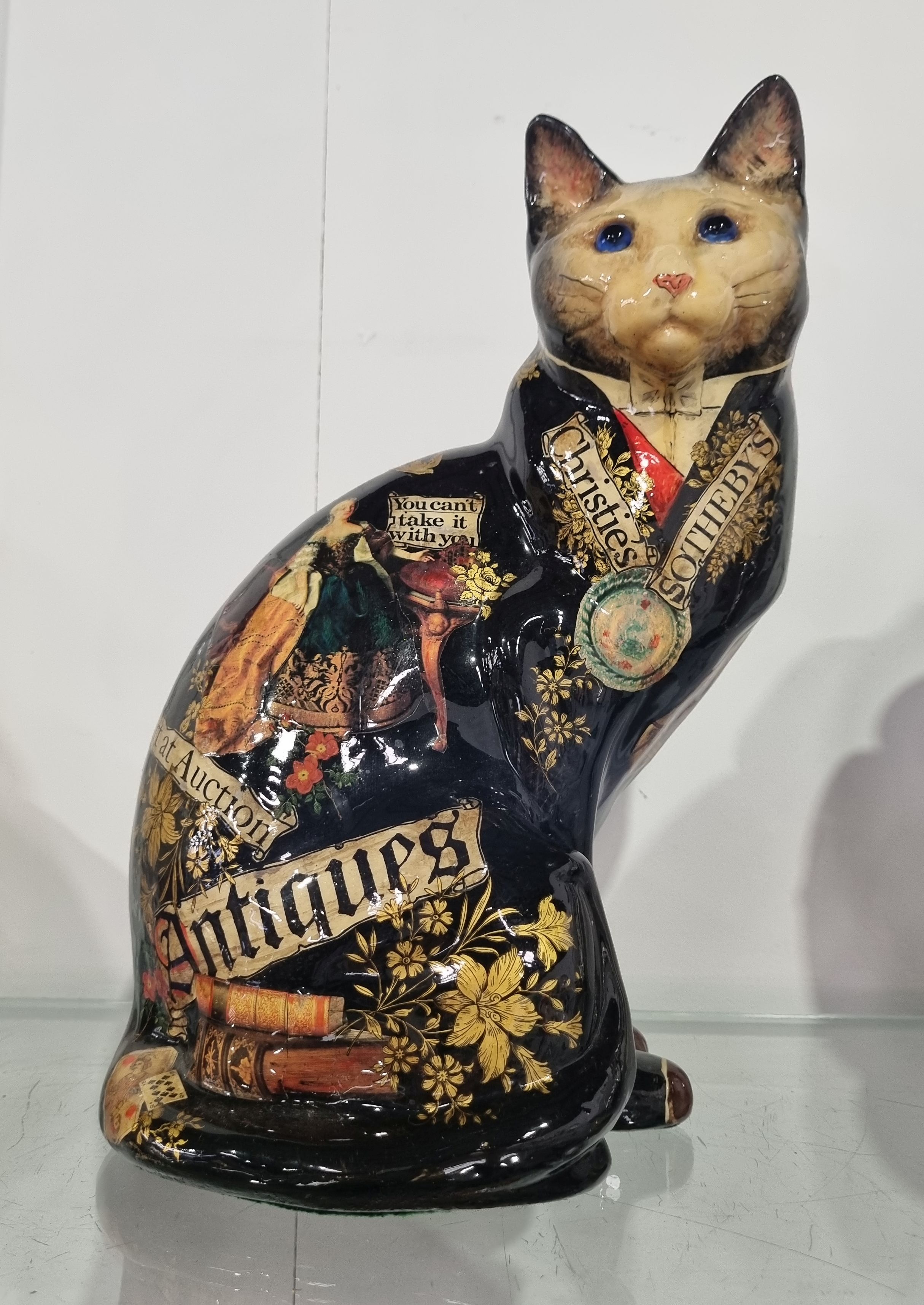 A STUDIO X MELBOURNE CERAMIC FIGURE OF A CAT