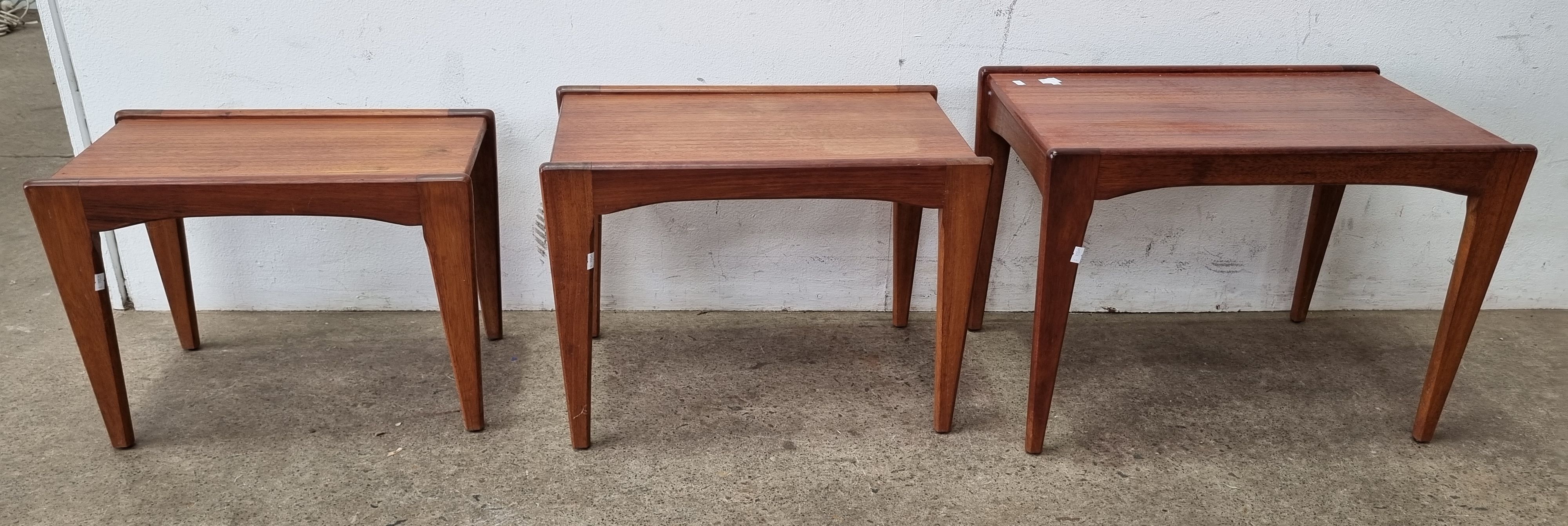 A Nest Of Three Mid-Century Tables