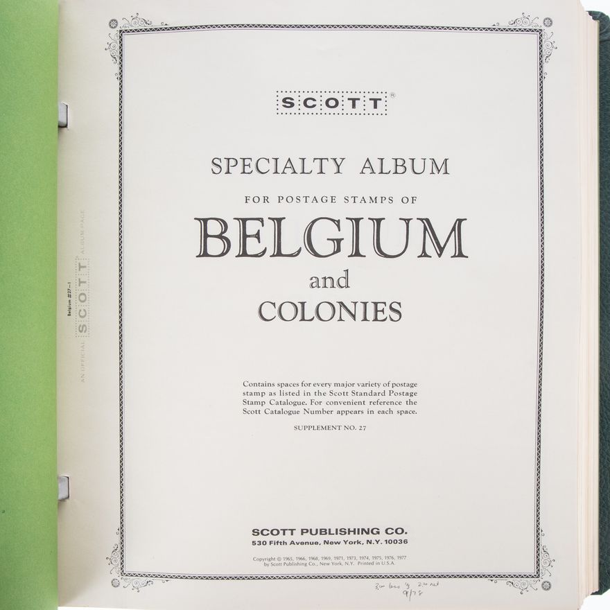 Collection of Postage Stamps of Belgium