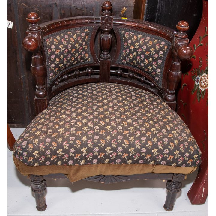 Late Victorian Barrel Back Chair