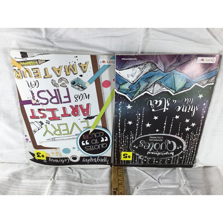 (Buying 2) Advanced Coloring Books - Quotes