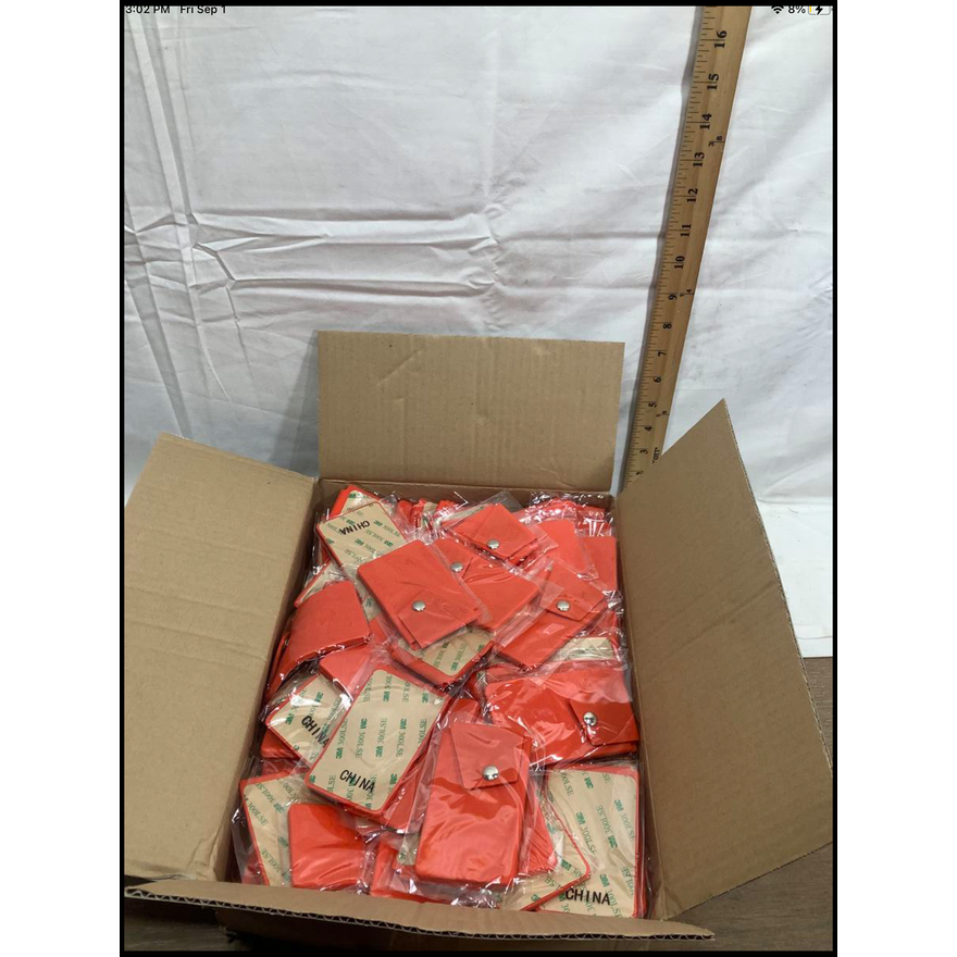 Buying Approx. 100 Silicon Snap Pocket Wallet - Orange