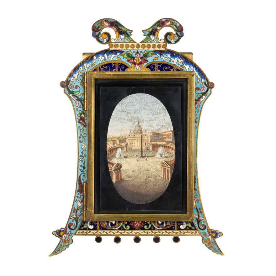 An Italian micromosaic by Cesare Roccheggiani