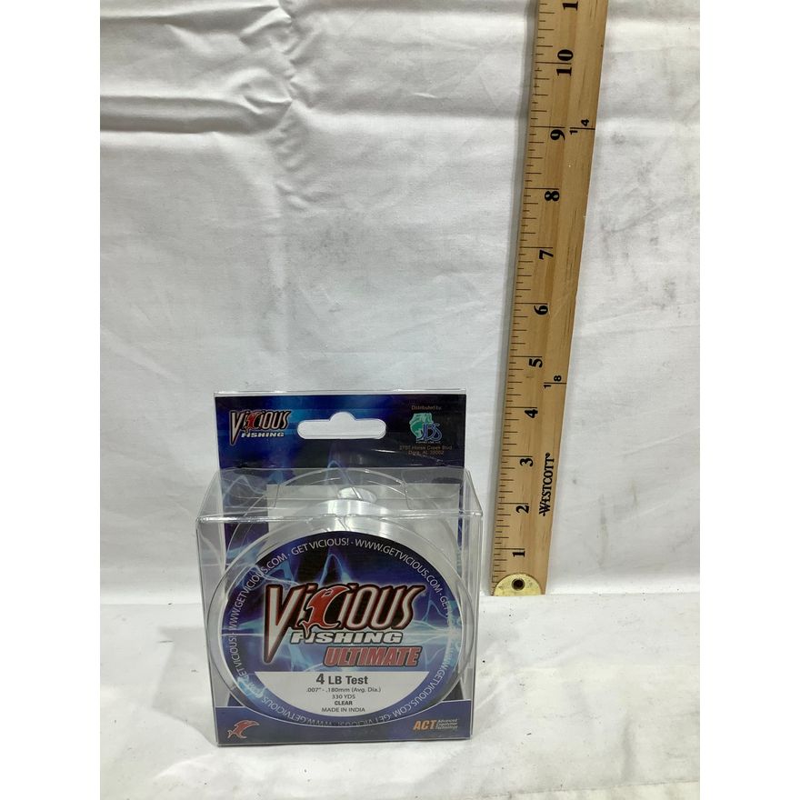 Vicious Fishing Ultimate 10LB Test 330 YDS Clear