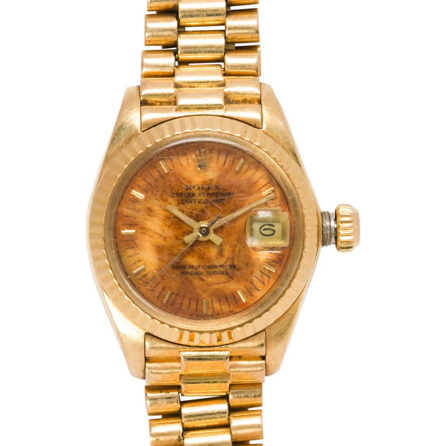 A Rolex Swiss 18k gold Oyster Perpetual wristwatch