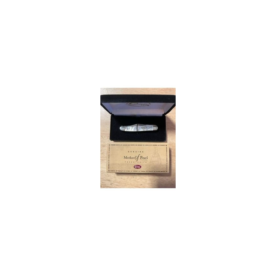 2000 Case XX 00822 Genuine Mother of Pearl Mini Copperhead