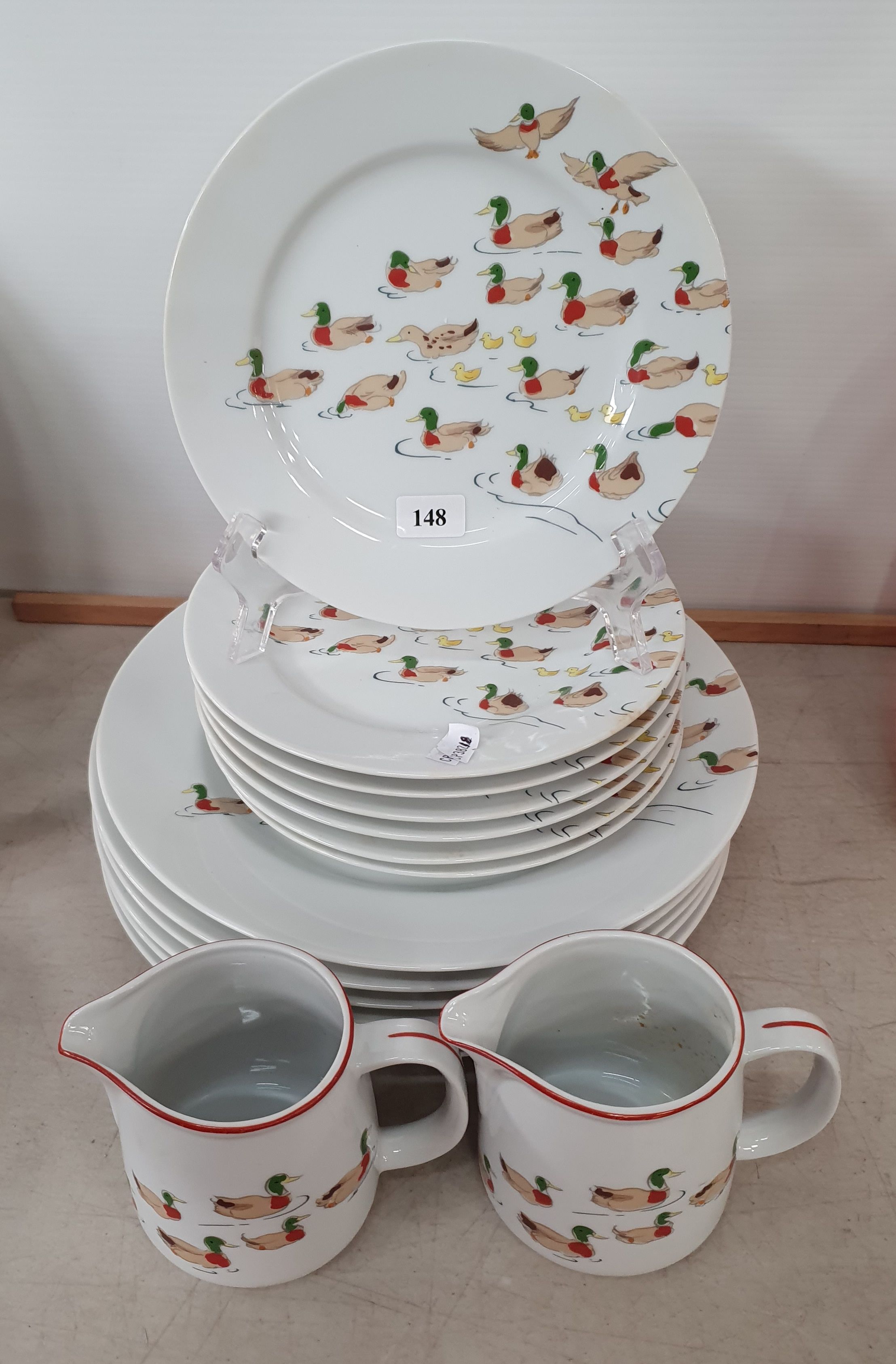 148 · A GROUP OF 1980s 'TAITU' (ITALIAN) DUCK SERVING WARE
