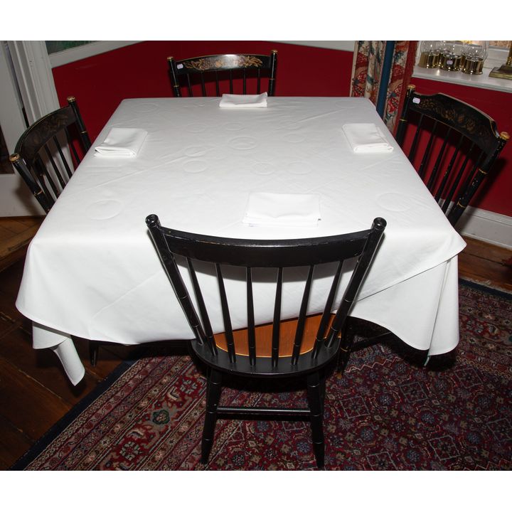 A Table & Four Hitchcock Chairs