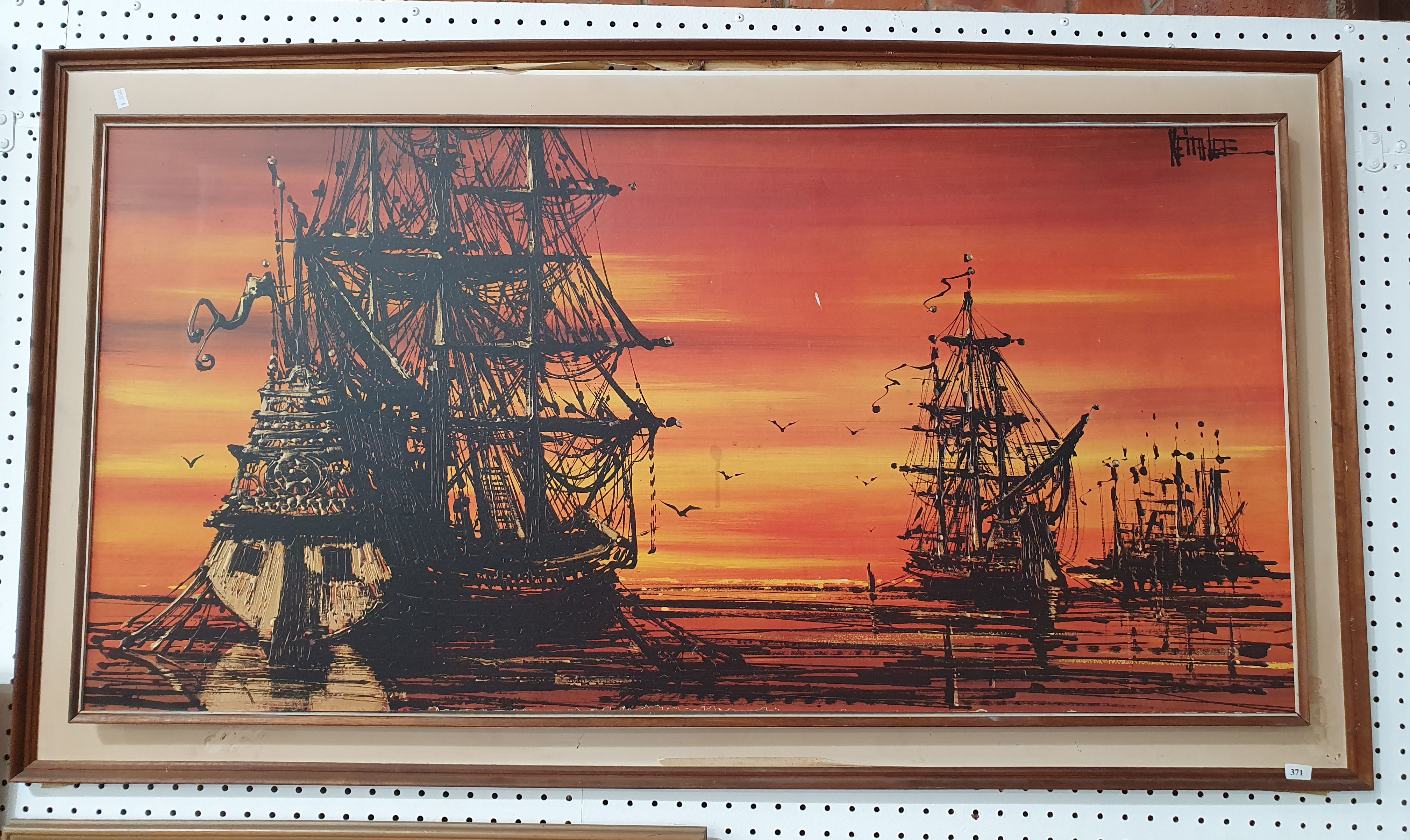 371 · A FRAMED PAINTING