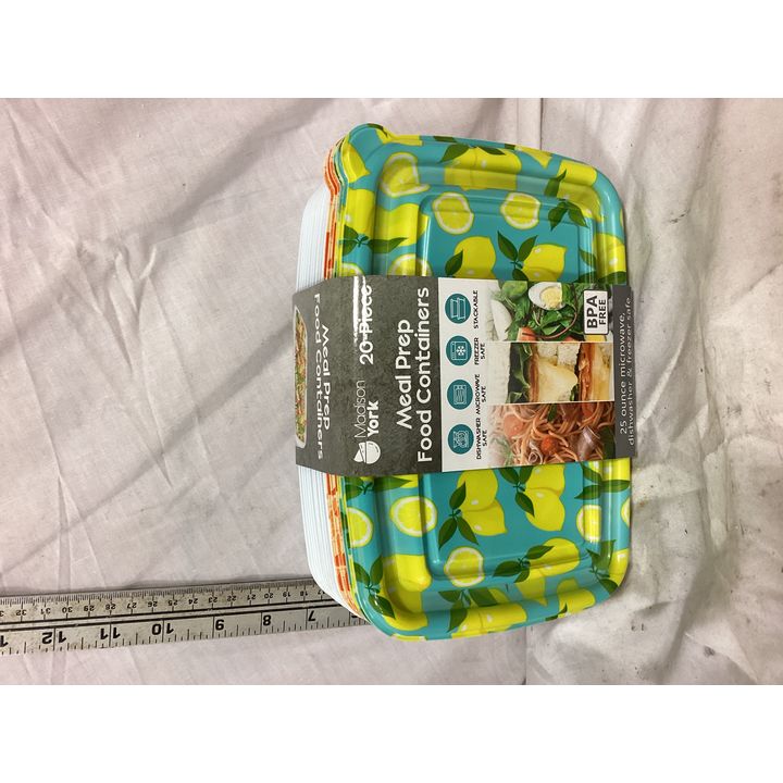 Madison York 20pc Meal Prep Food Conatiners