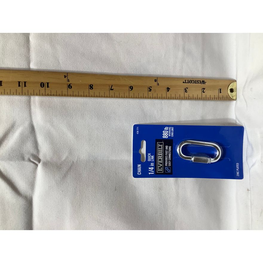 Everbilt Chain Quick Link 1/4" 880lb Limit