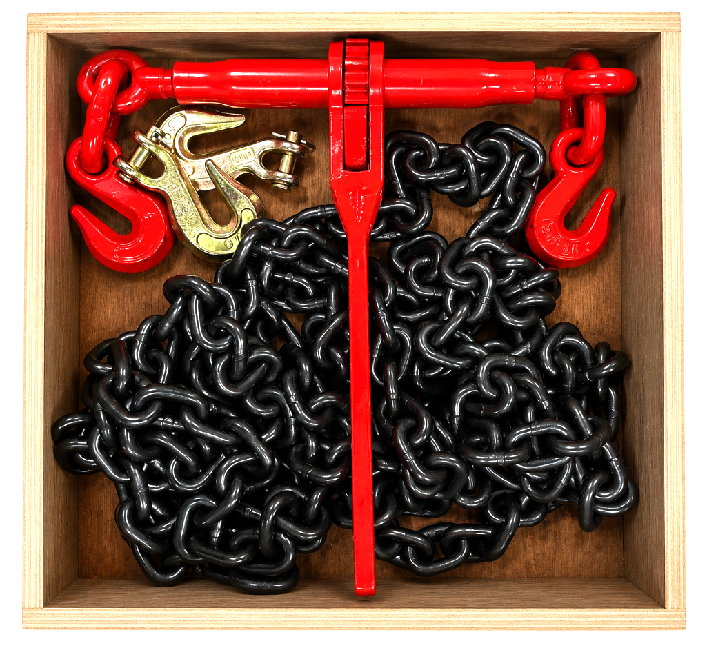 Heavy-Duty Ratchet Load Binder & Chain Set, Includes (1) Binder, (1) 20 ...