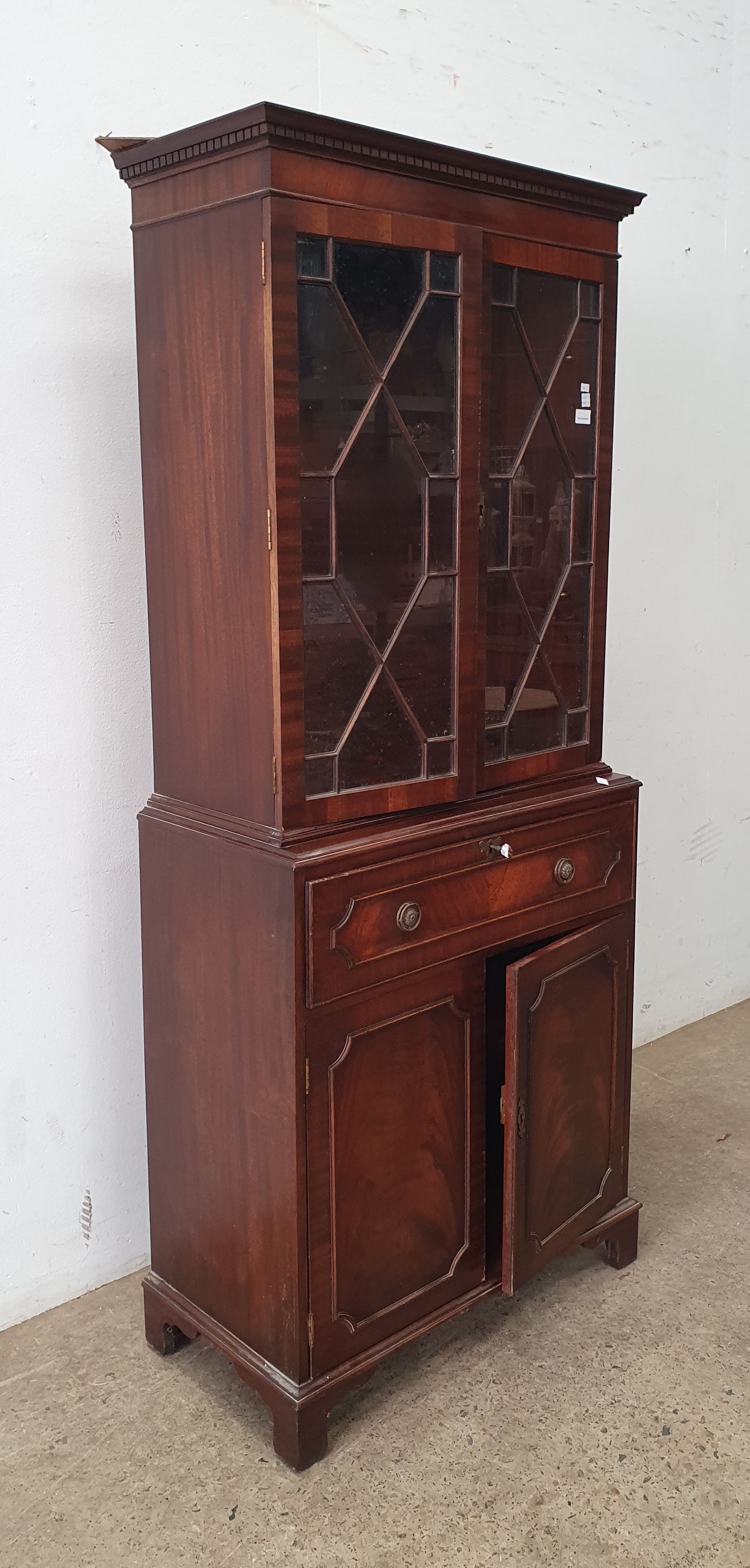 2442 · A BUREAU BOOKCASE