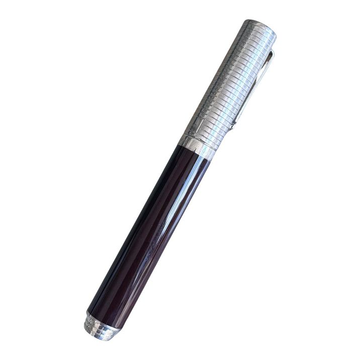 Montegrappa Sterling Silver Brown Lacquer Fountain Pen