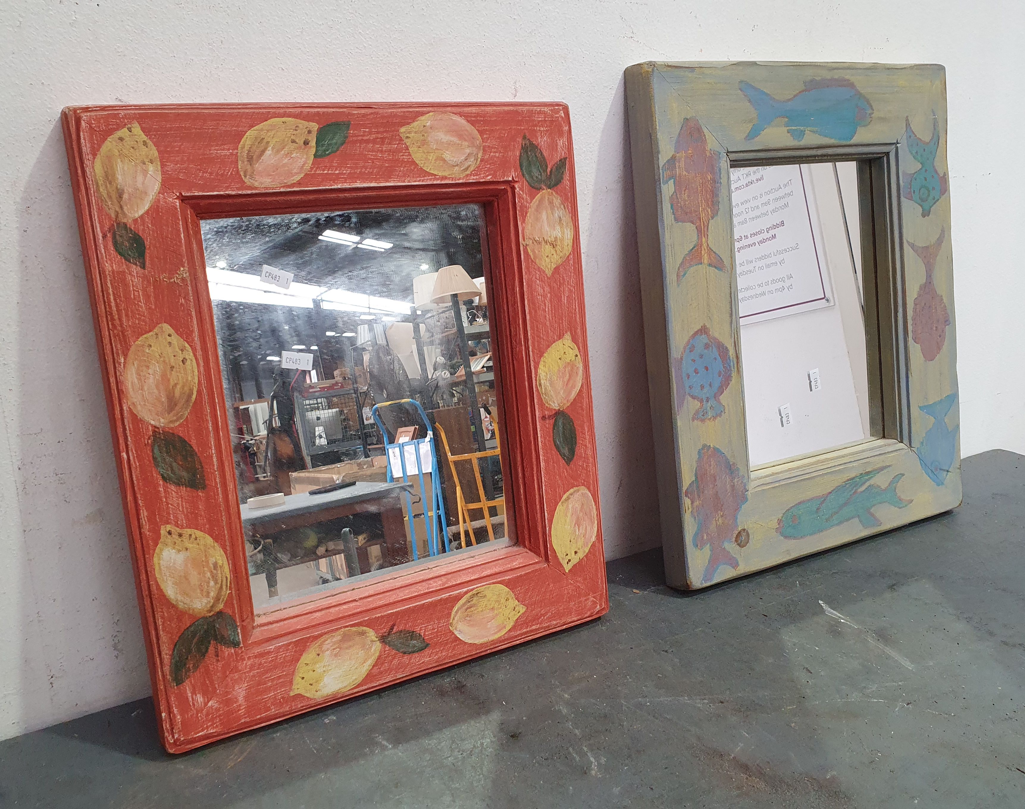 A Pair Beach Style Mirrors