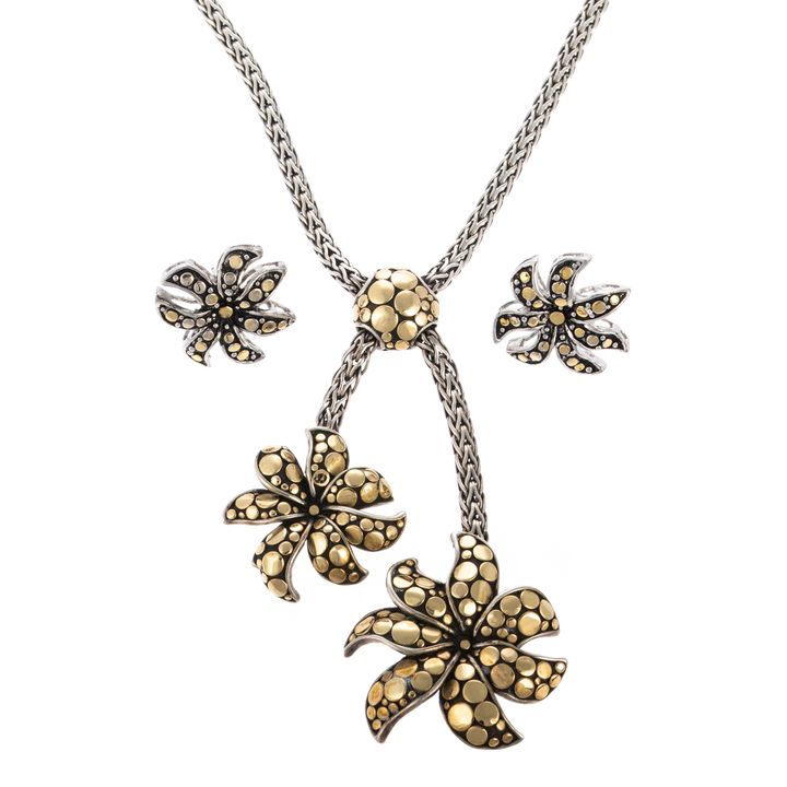 A John Hardy Jasmine Necklace & Earrings