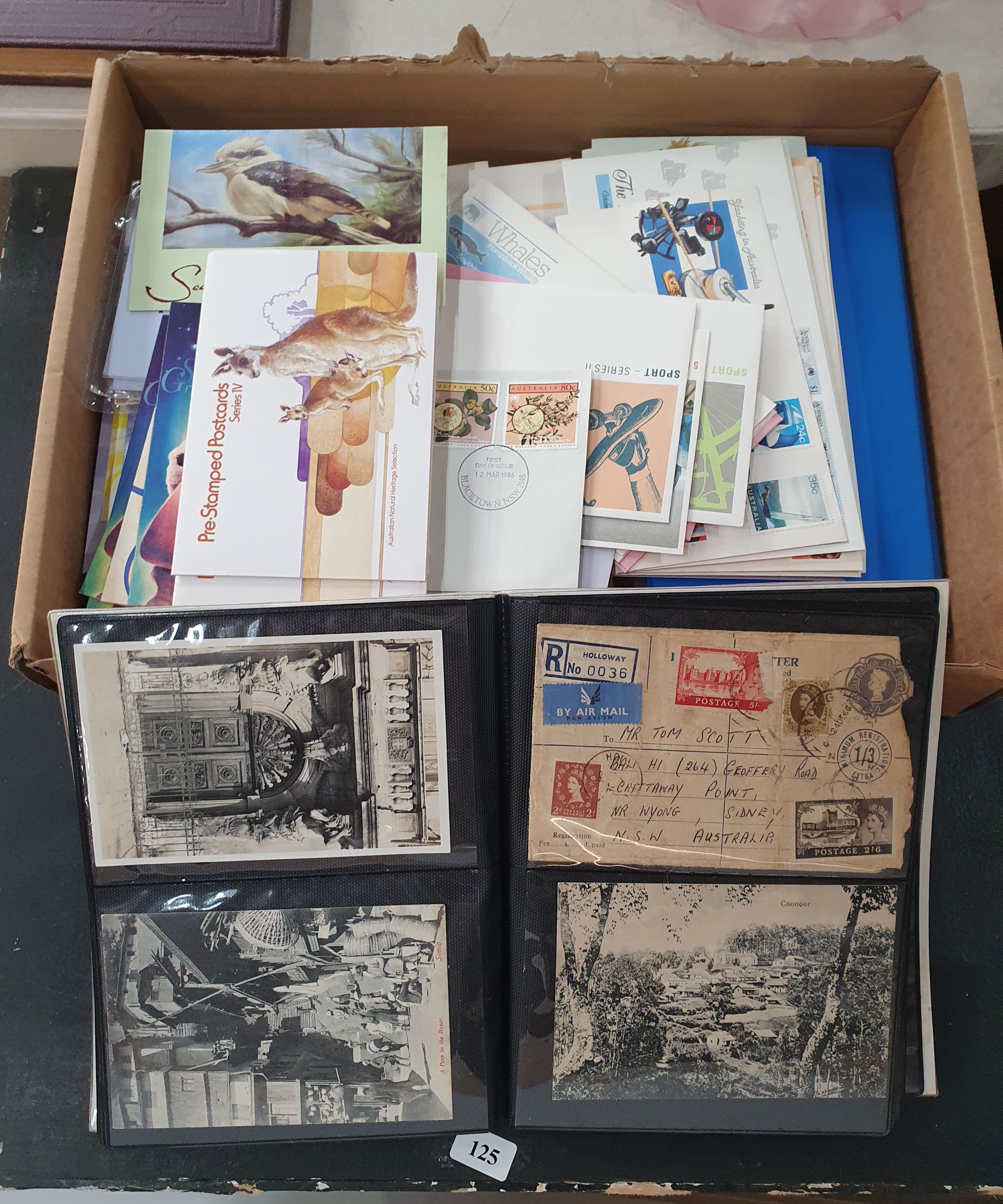125 · A GROUP OF POSTCARDS