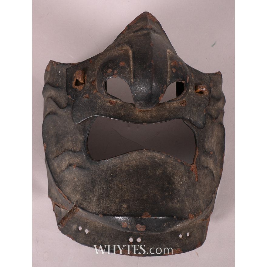 16th/17th century beaten metal face mask and nose guard. | Whyte's