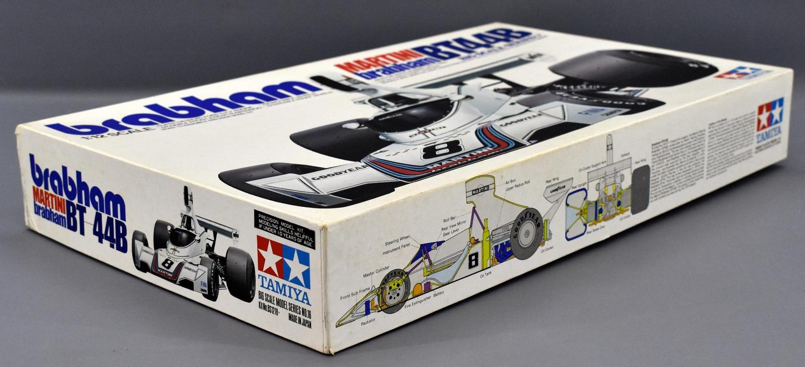 Mint unbuilt Tamiya F1 Martini Brabham BT-44B 1/12 scale model kit
