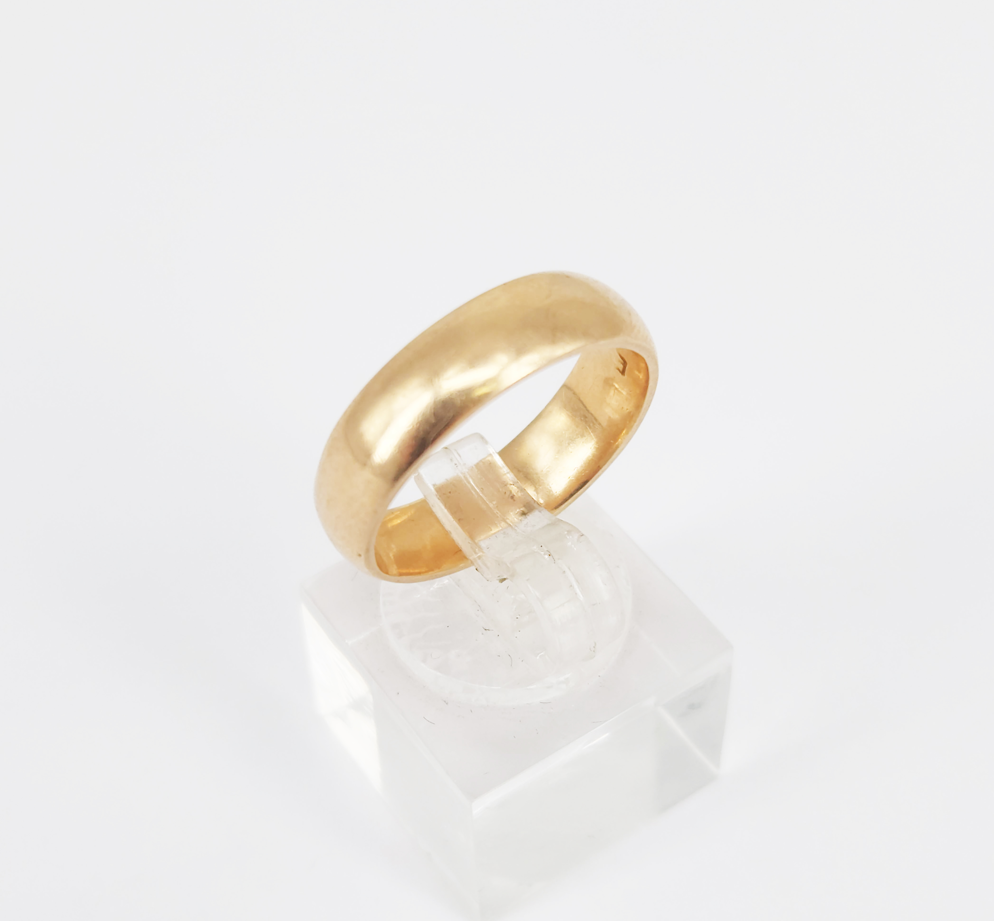 A Rose Gold Band Ring