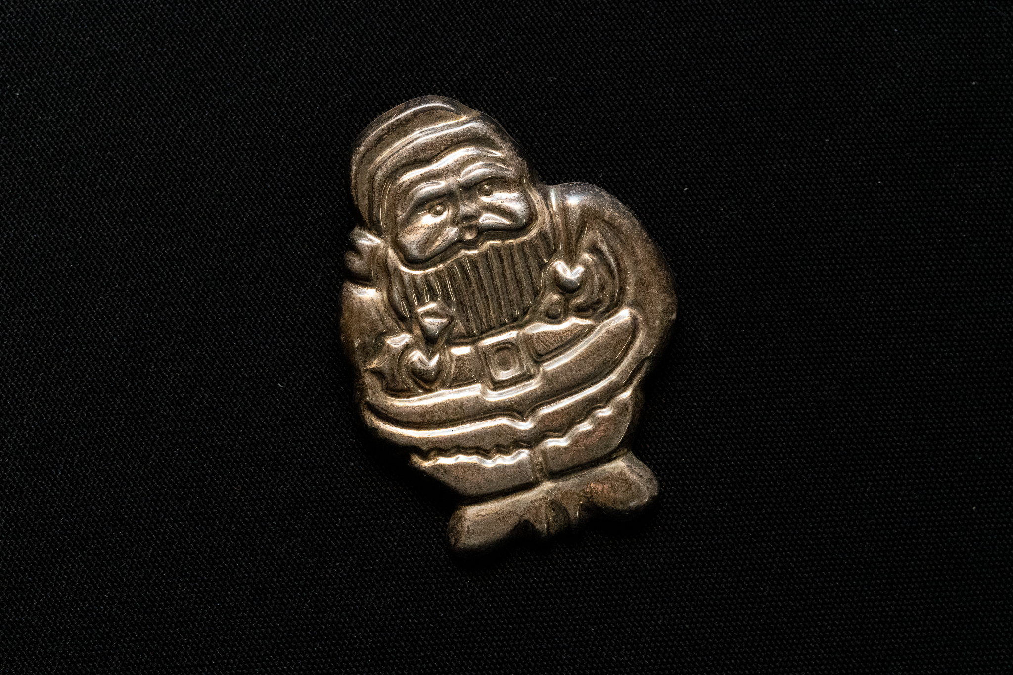 Mexican Silver Santa Claus Pin | Harritt Group, Inc