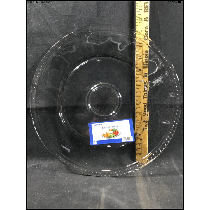 Anchor 13" Glass Serving Platter