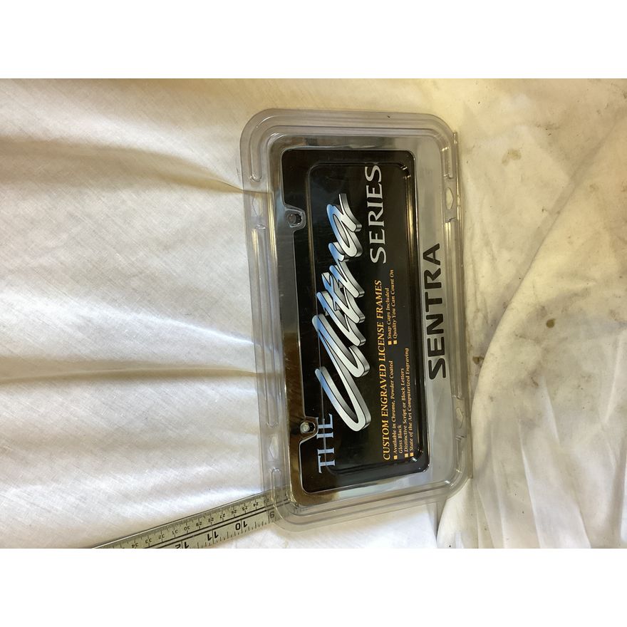 The Ultra Series "Sentra" Custom Engraved License Frame
