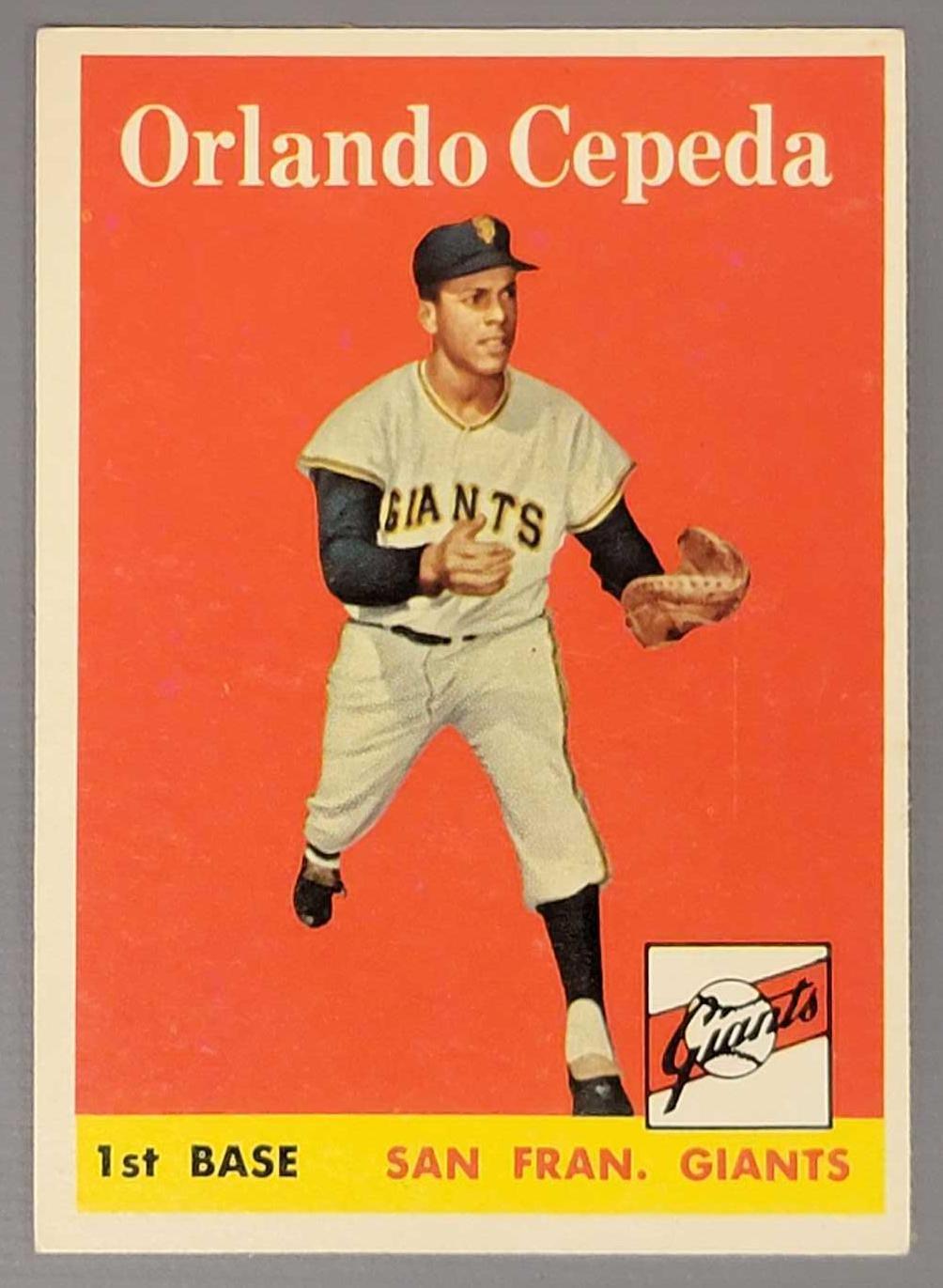 1972 ORLANDO CEPEDA Atlanta BRAVES Original vintage 1972 Topps baseball  card number 195 .. Free U S Shipping