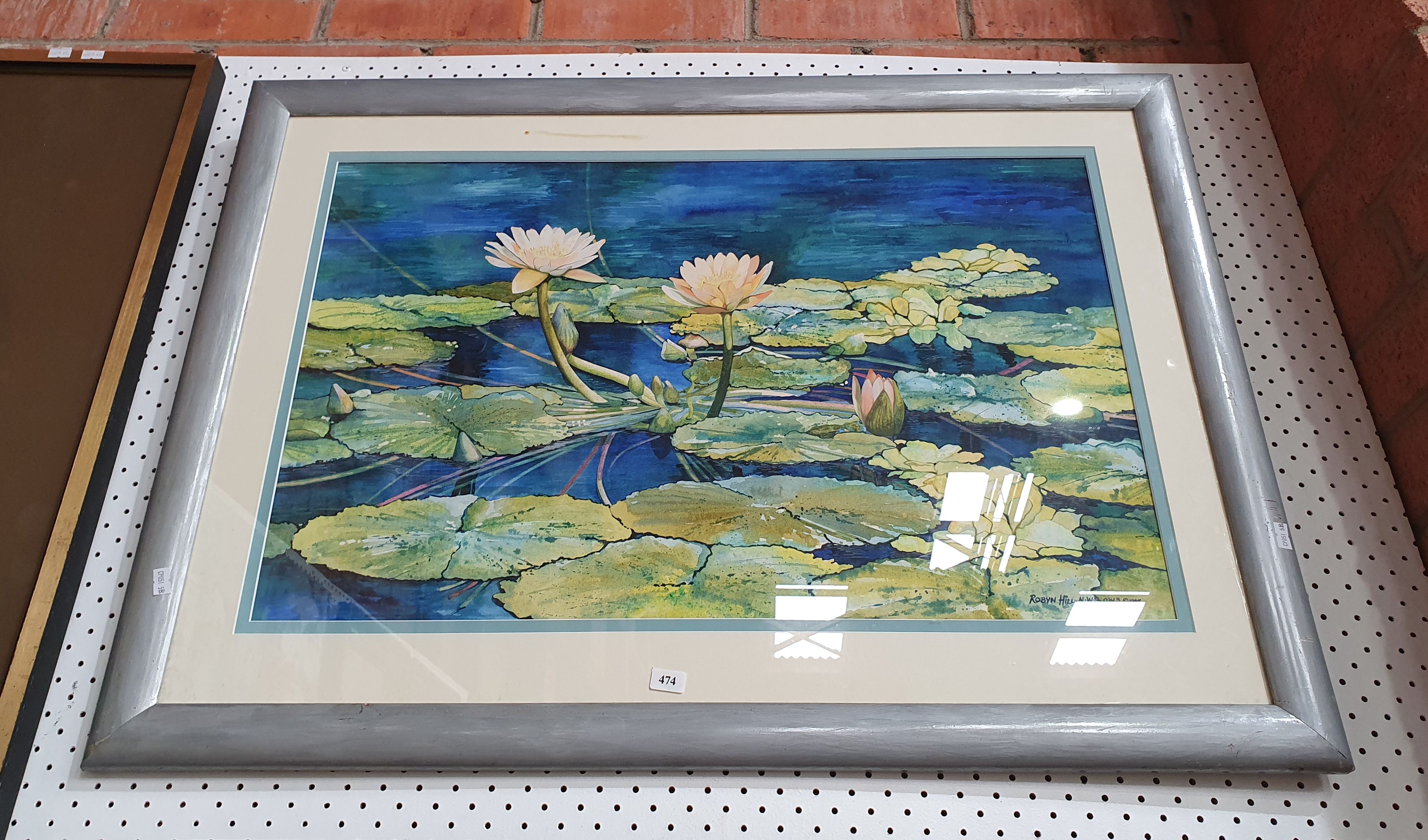 474 · A FRAMED WATERCOLOUR PAINTING