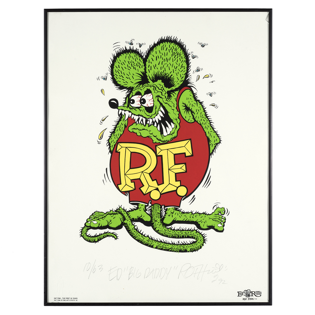 Ed Roth Rat Fink silkscreen | Billings Auction