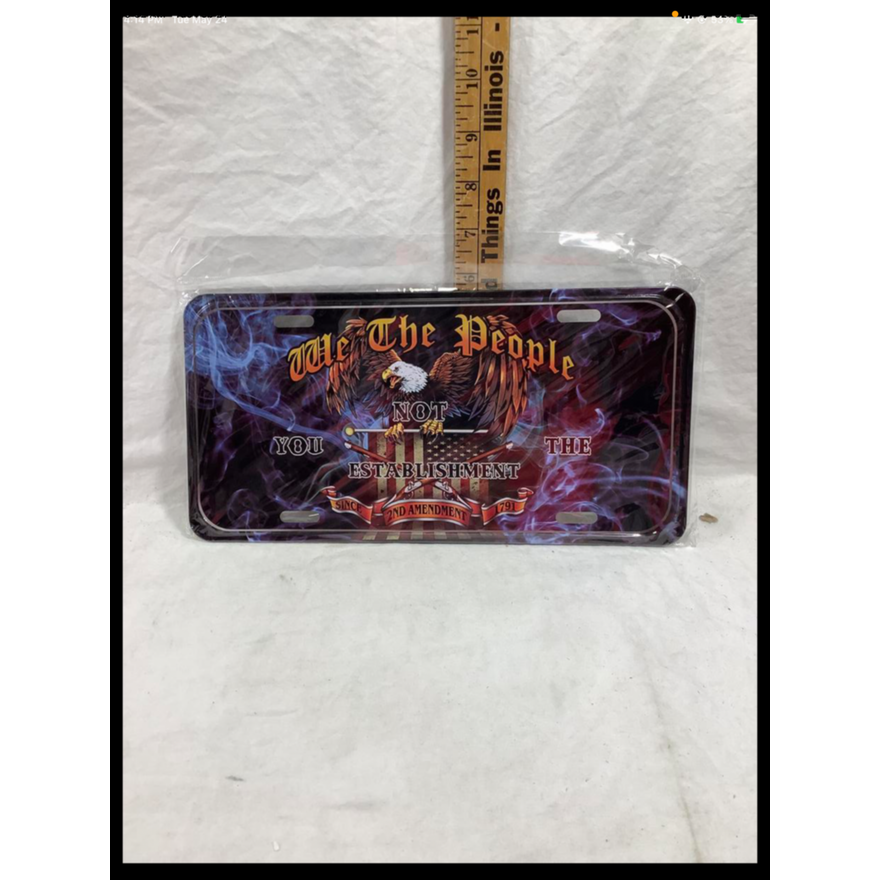 "We the People" Eagle License Plate