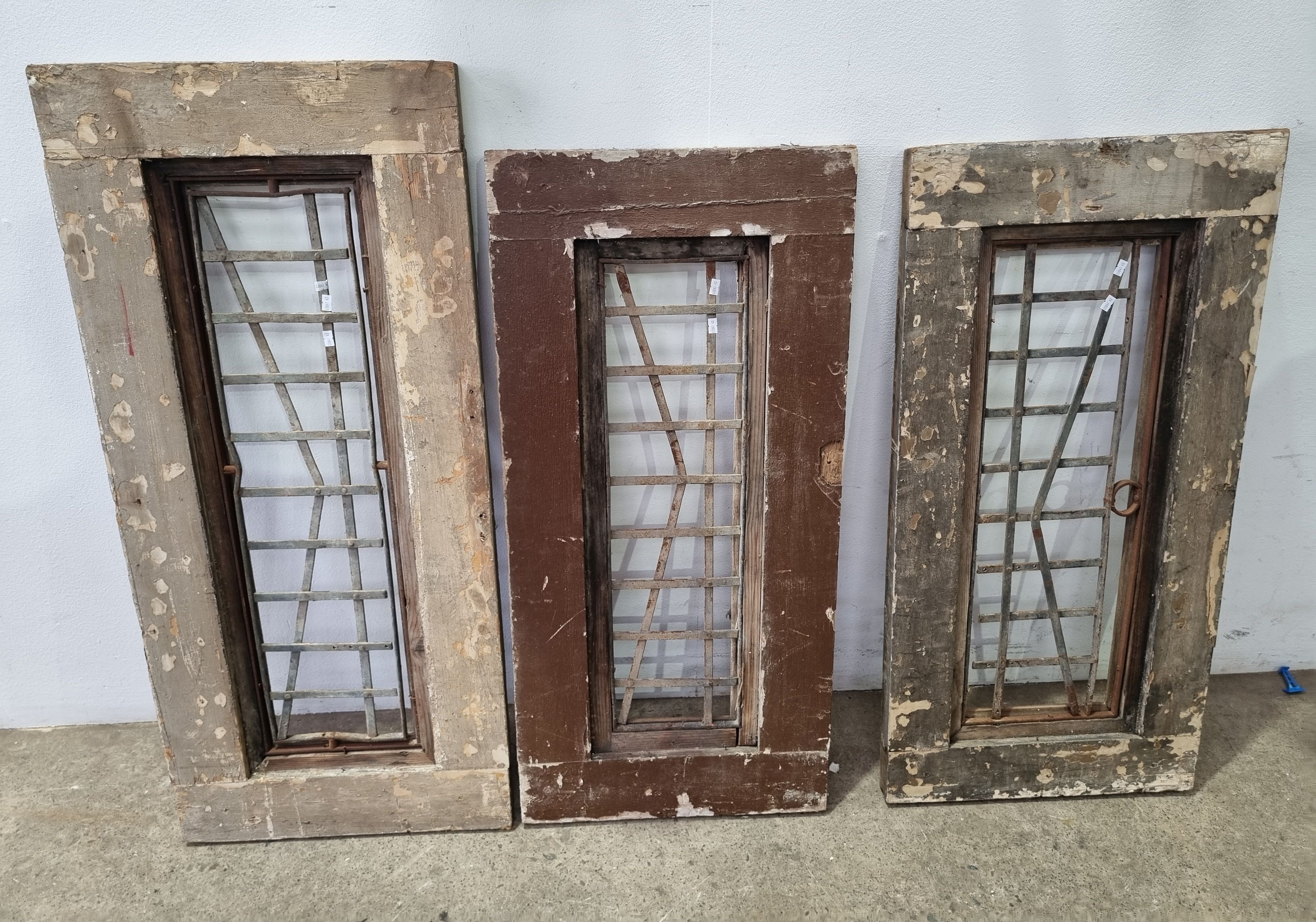 Three Rustic Timber And Metal Panels