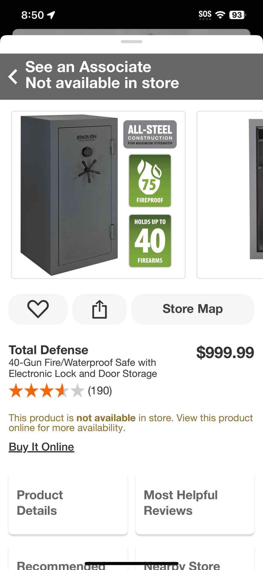 40Gun Fire/Waterproof Safe Triangle Liquidators