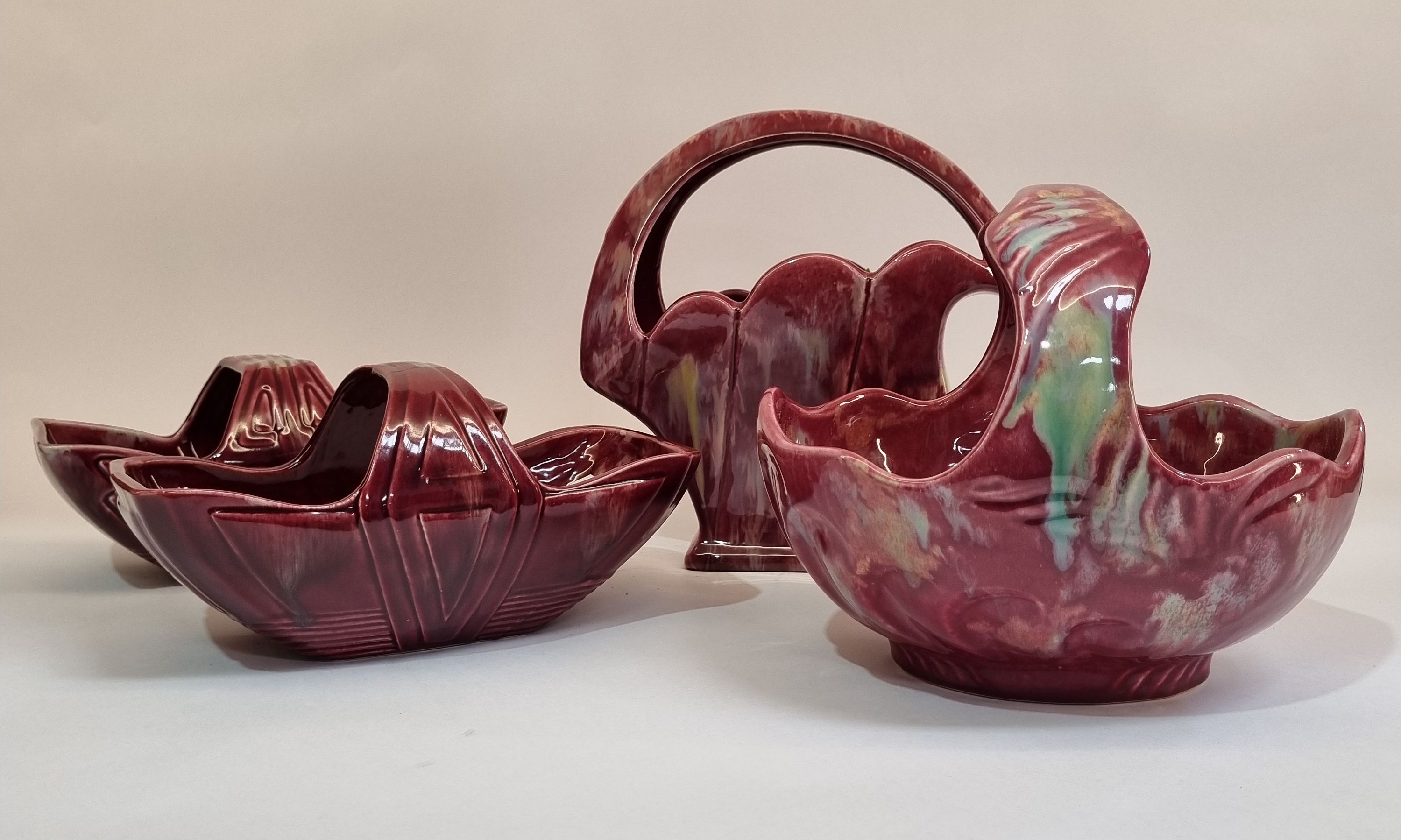604 · FOUR MCP POTTERY BASKETS