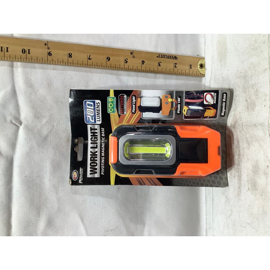 Performance Tool 200 Lumen Work Light with Pivoting Magnetic Base