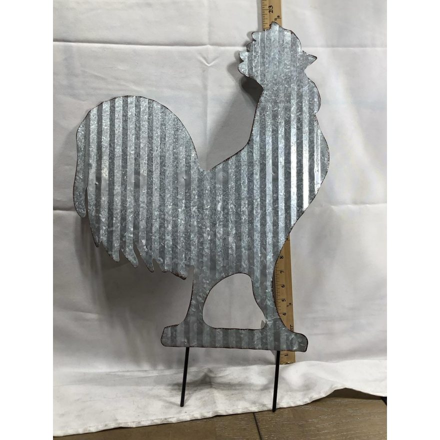 Rooster Yard Stake 22" x 15"