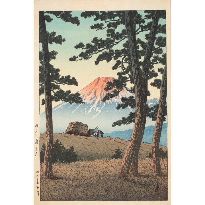 Kawase Hasui - Dusk at Tagonoura beach