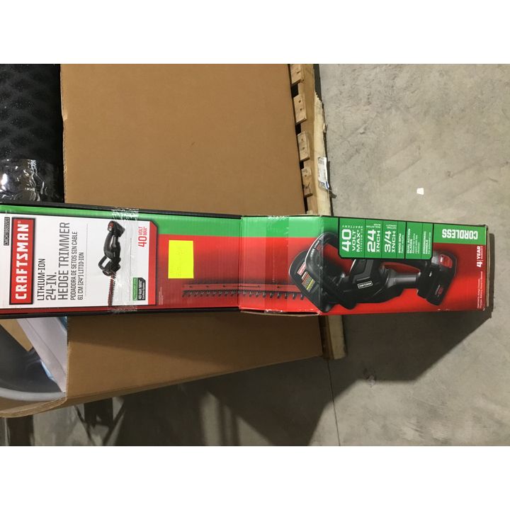 Craftsman Lithium Ion 40V Max 24" Hedge Trimmer - Bad Battery
