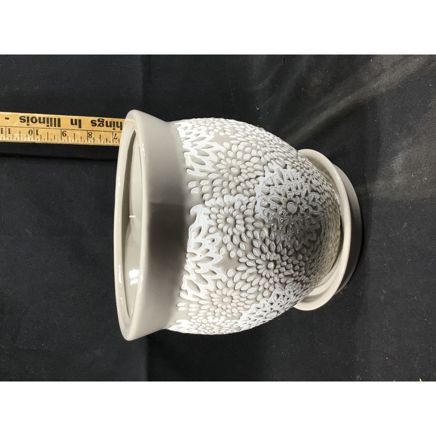 Southern Patio Farrah 7" Gray Ceramic Planter