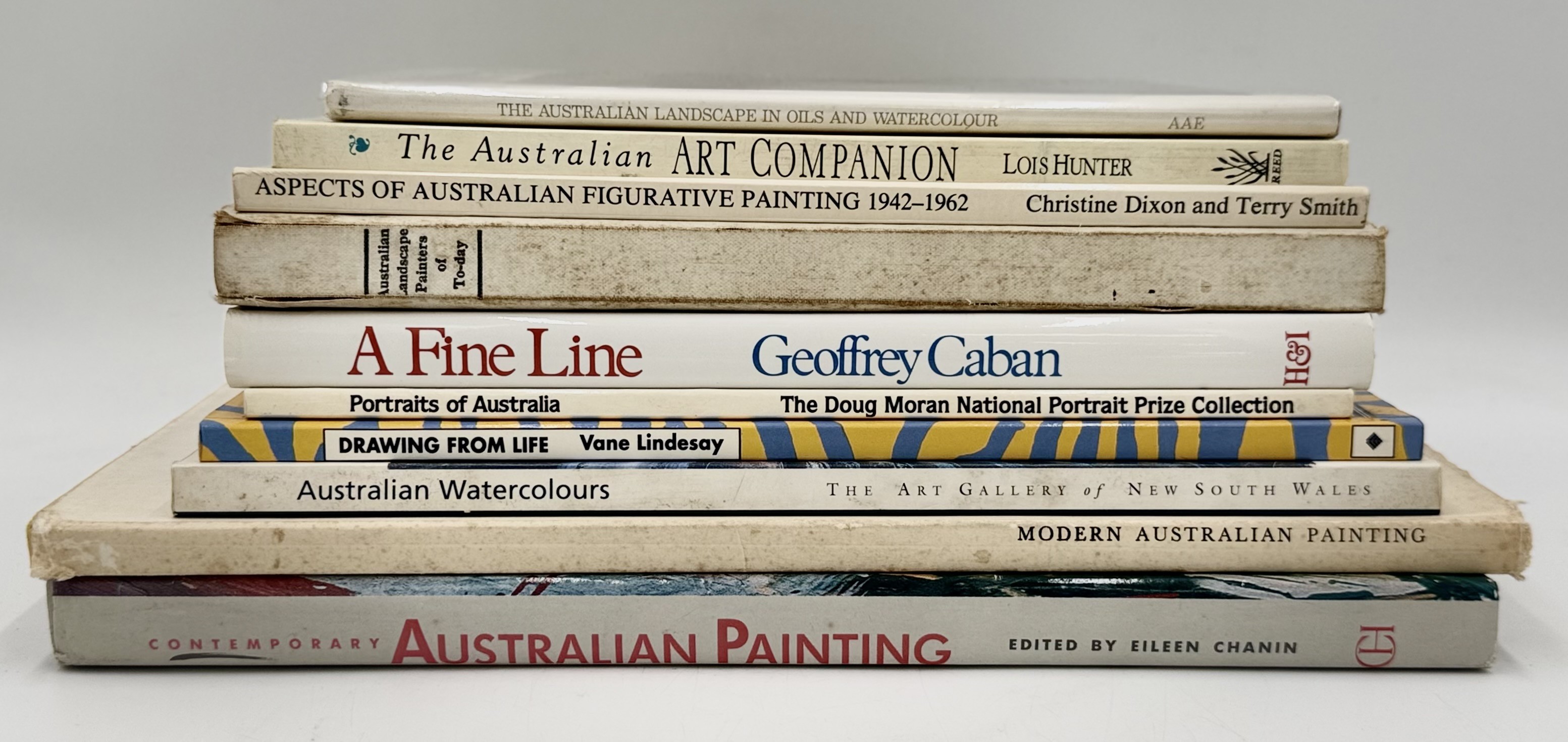 A COLLECTION OF BOOKS ON AUSTRALIAN ART THROUGHOUT HISTORY