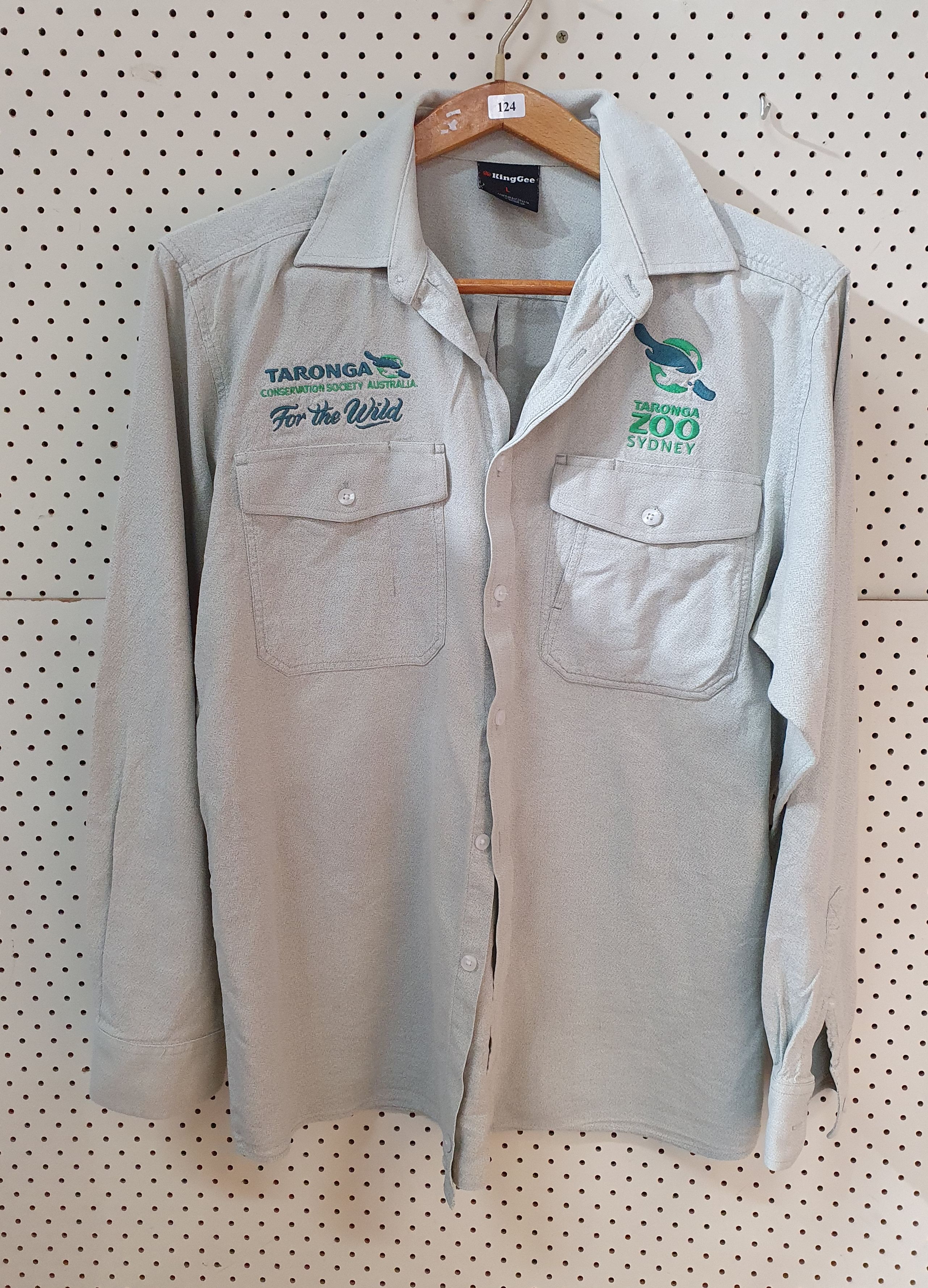 124 · A KING GEE 'TARONGA ZOO' WORK SHIRT