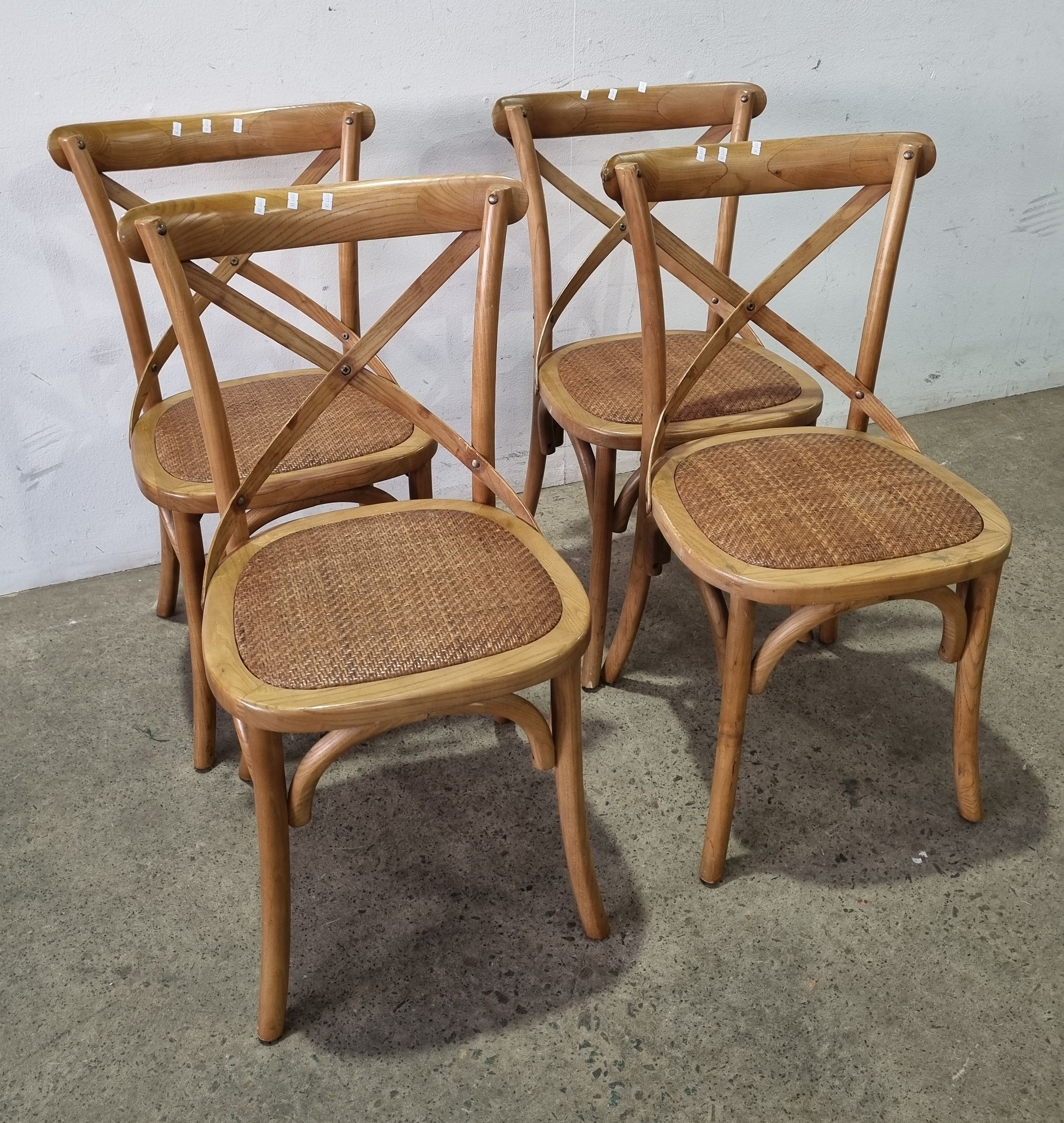 2050 · A SET OF FOUR CROSS BACK CHAIRS