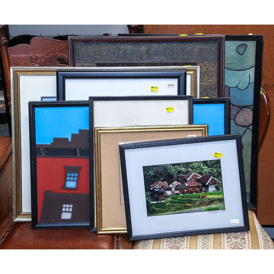 Eight Framed Artworks