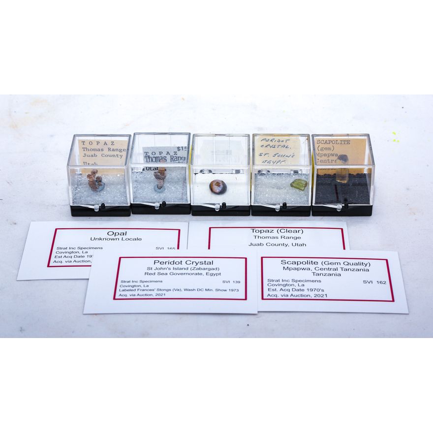 Five Semi-Precious Mineral Specimens