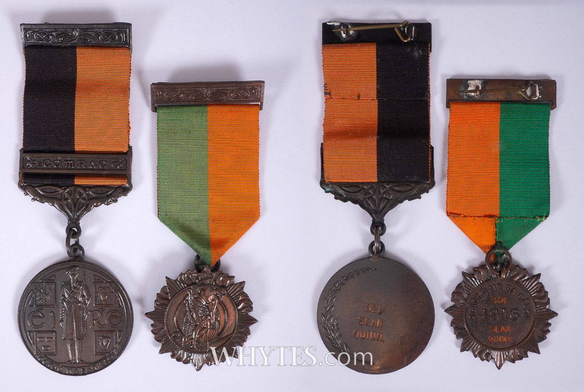 Col Whyte 1916 Rising and 1917-1921 War of Independence Comrac medals to Colonel ...