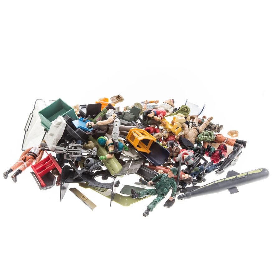 Assortment Of GI JOE action team figures